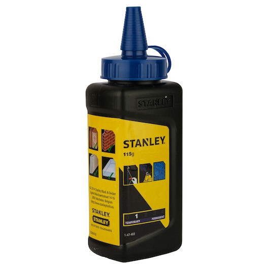 STANLEY® POWERWINDER® 30m Chalk Line Reel With Blue Chalk and Level