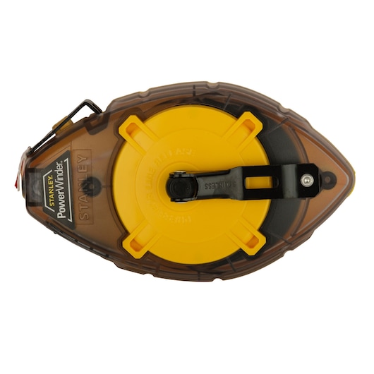 STANLEY® POWERWINDER® 30m Chalk Line Reel With Blue Chalk and Level