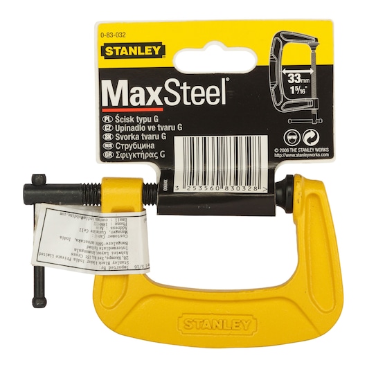 MAXSTEEL 2 in. (50mm) "G" Clamp