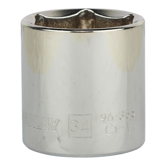 1/2" 6 Pt Standard Socket 34Mm