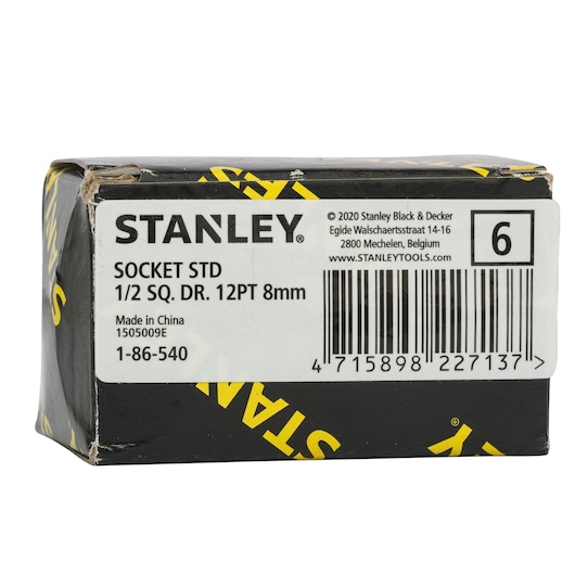 1/2" 12 Pt Standard Socket  8Mm