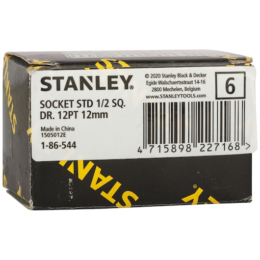 1/2" 12 Pt Standard Socket 12Mm