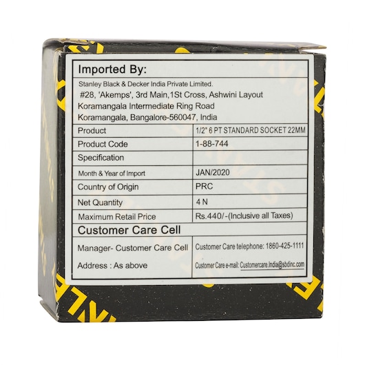 1/2 in. (22mm) 6-point Standard Socket