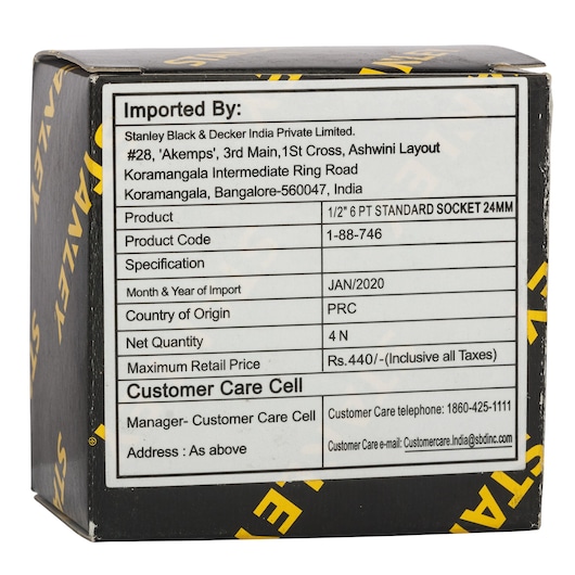 1/2" 6 Pt Standard Socket 24Mm