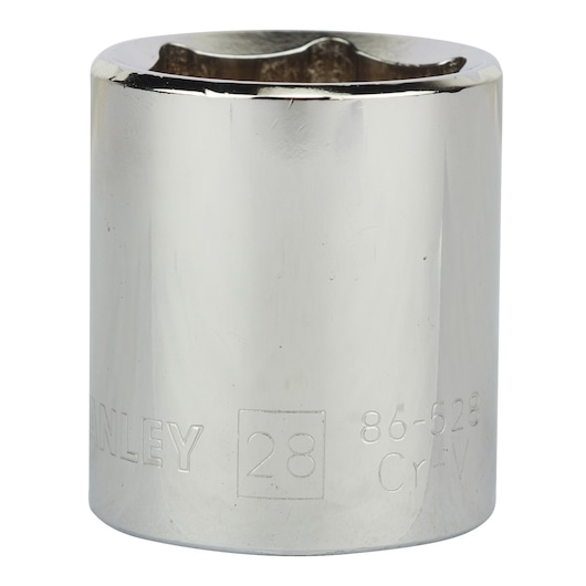 1/2" 6 Pt Standard Socket 28Mm