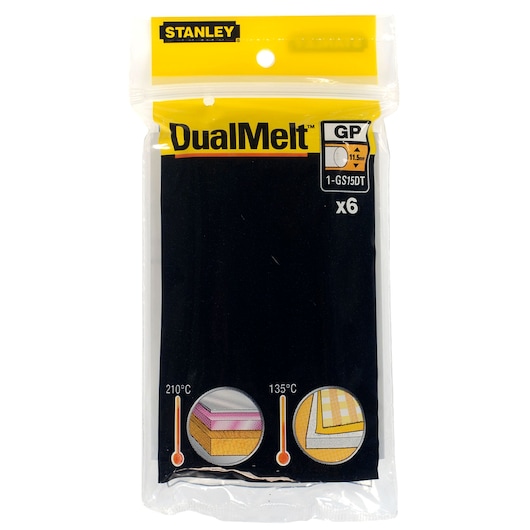 DUAL MELT 6PK 11.3MM GLUE STICKS