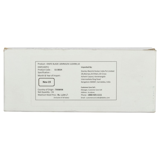 18mm Knife Blade, Length 110mm (100 Pc.)