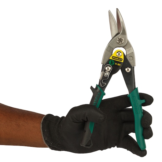 STANLEY® 9-7/8 in. Maxsteel Right Curve Aviation Snips