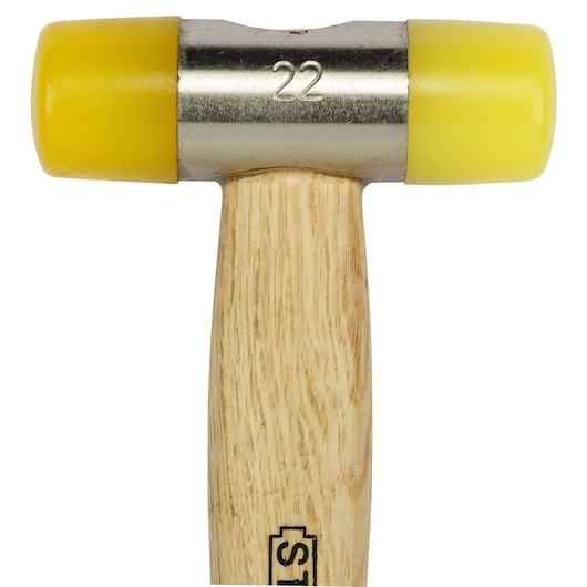 Soft Face Hammer W/Wood Handle, 22Mm
