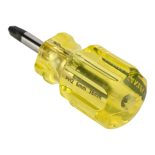 Phillips #2 X Flat 6.0Mm X 28Mm  (Stubby)