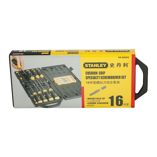16 Pcss Cushion Grip Screwdriver Set