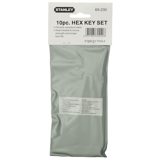 Inch Hex Key Set-Ring (10 pc.)