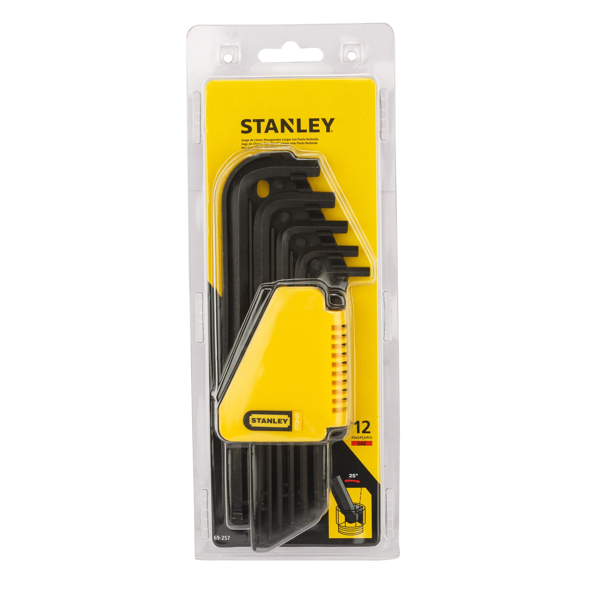 Hex Key Set, 12 Pcss, Imperial, L/Arm | STANLEY