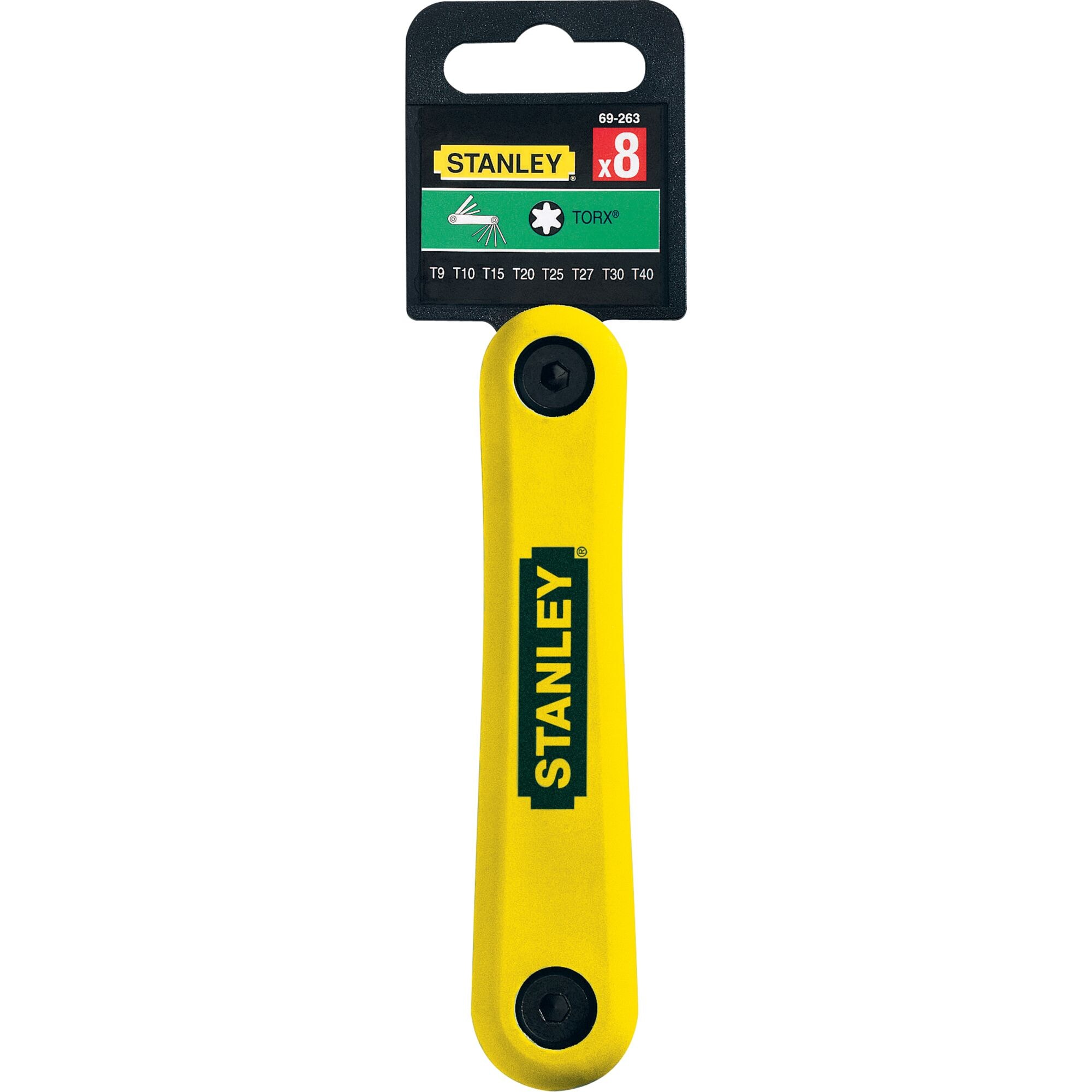 電鍵　　スエ－デンキ- 　軍用　美品 Hex Key Set 8 Pcs Torx Folding | STANLEY