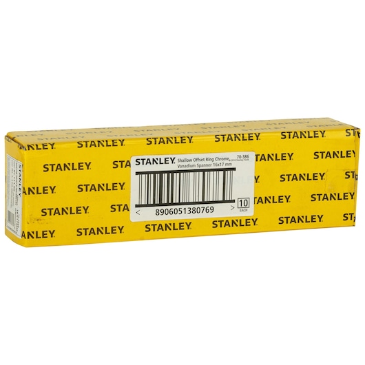 SHAL OFFSET BI-HX RNG CRV SPANNER, 16X17MM