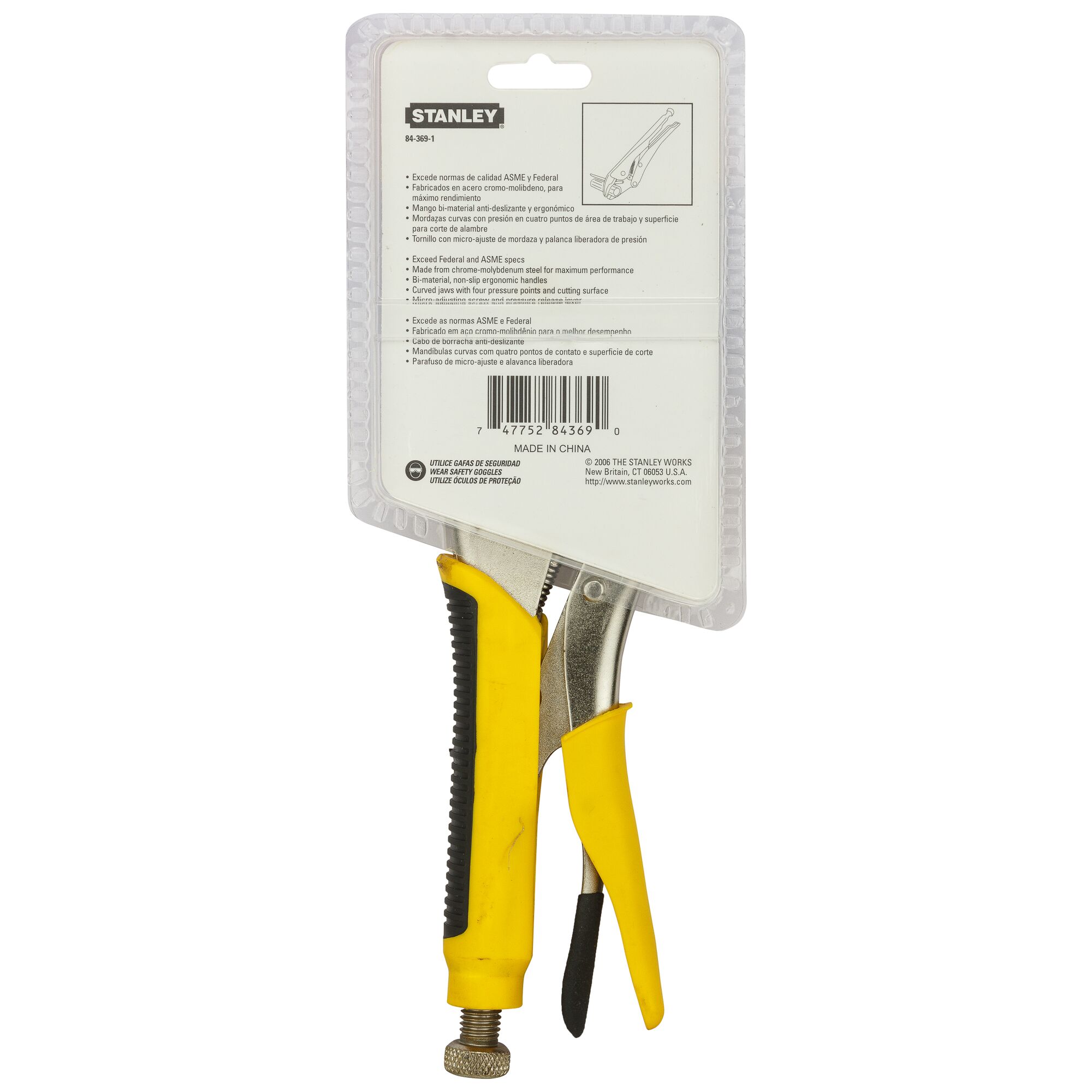 254mm (10 in.) Curved Lock Plier With Bi-Material Handle | STANLEY