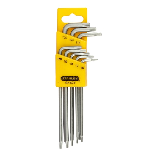 8 Pcs,Long L-Type Tamperproof Torx, Hexkey