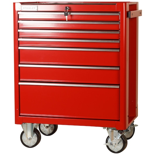 ROLLING CABINET 7 DRAWERS - RED