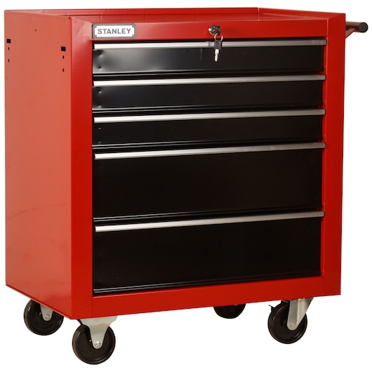 5 DRAWERS TROLLEY - RED