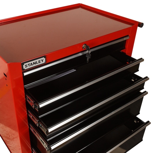 5 DRAWERS TROLLEY - RED