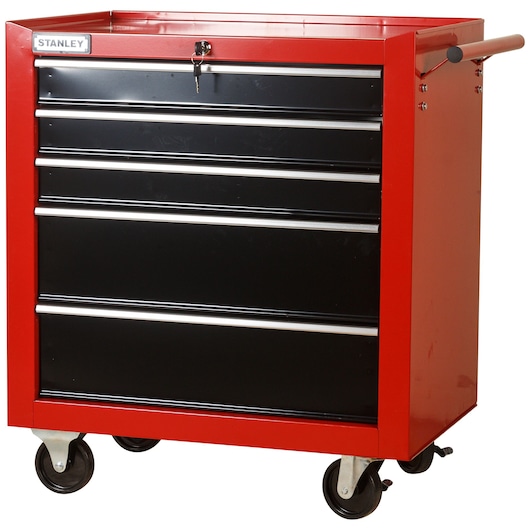 5 DRAWERS TROLLEY - RED