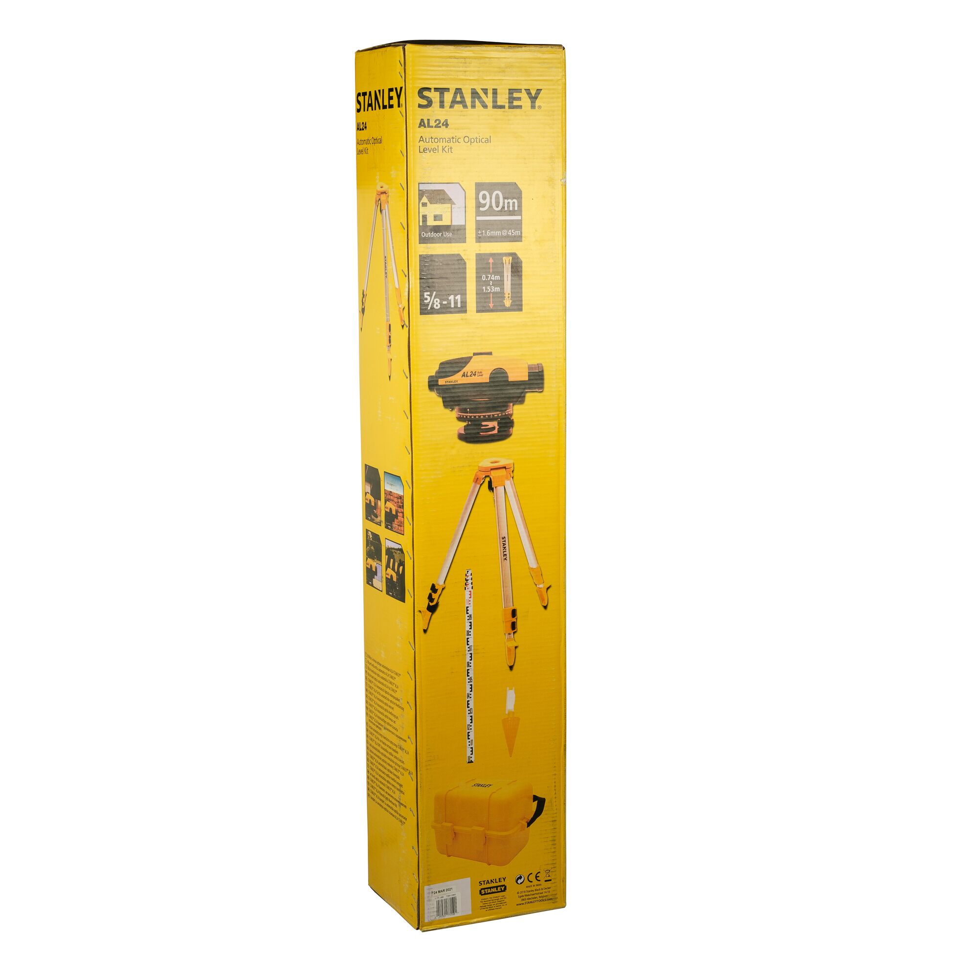 Al24G Optical Level - Site Pack Set With Tripod And Staff | STANLEY