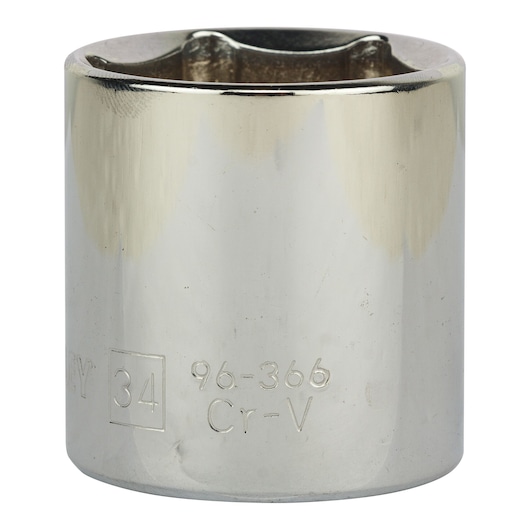 1/2" 6 Pt Standard Socket 34Mm