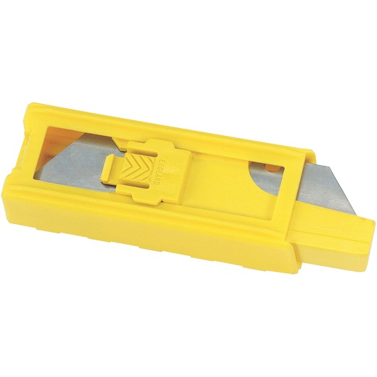 1992 Heavy duty utility blades with dispenser 10 pack with blade open.