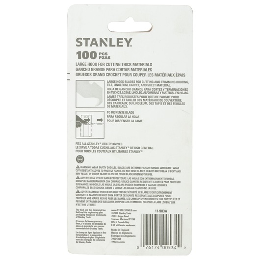 1996® Large Hook Blade With Dispenser (100 Pk)