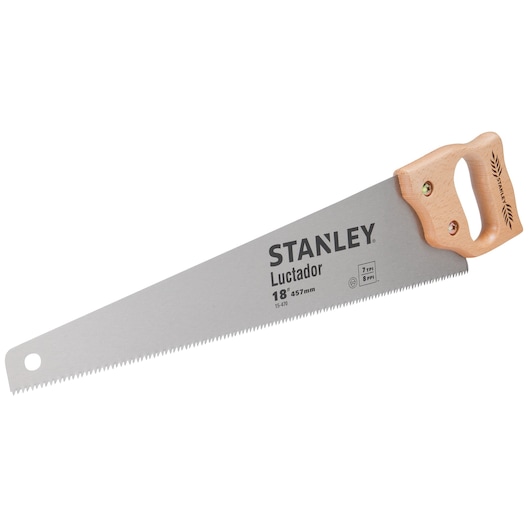 Stanley Wooden Handle Handsaw LUCTADOR HANDSAW 8 PTS 18INCH sideview