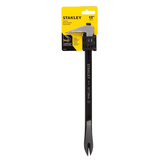 12 inch precision claw bar in cardboard packaging.