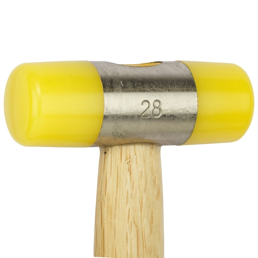 Soft Face Hammer W/Wood Handle, 28Mm