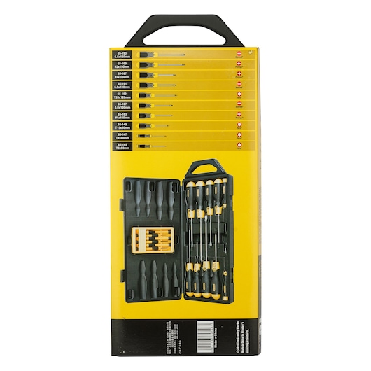 16 Pcss Cushion Grip Screwdriver Set