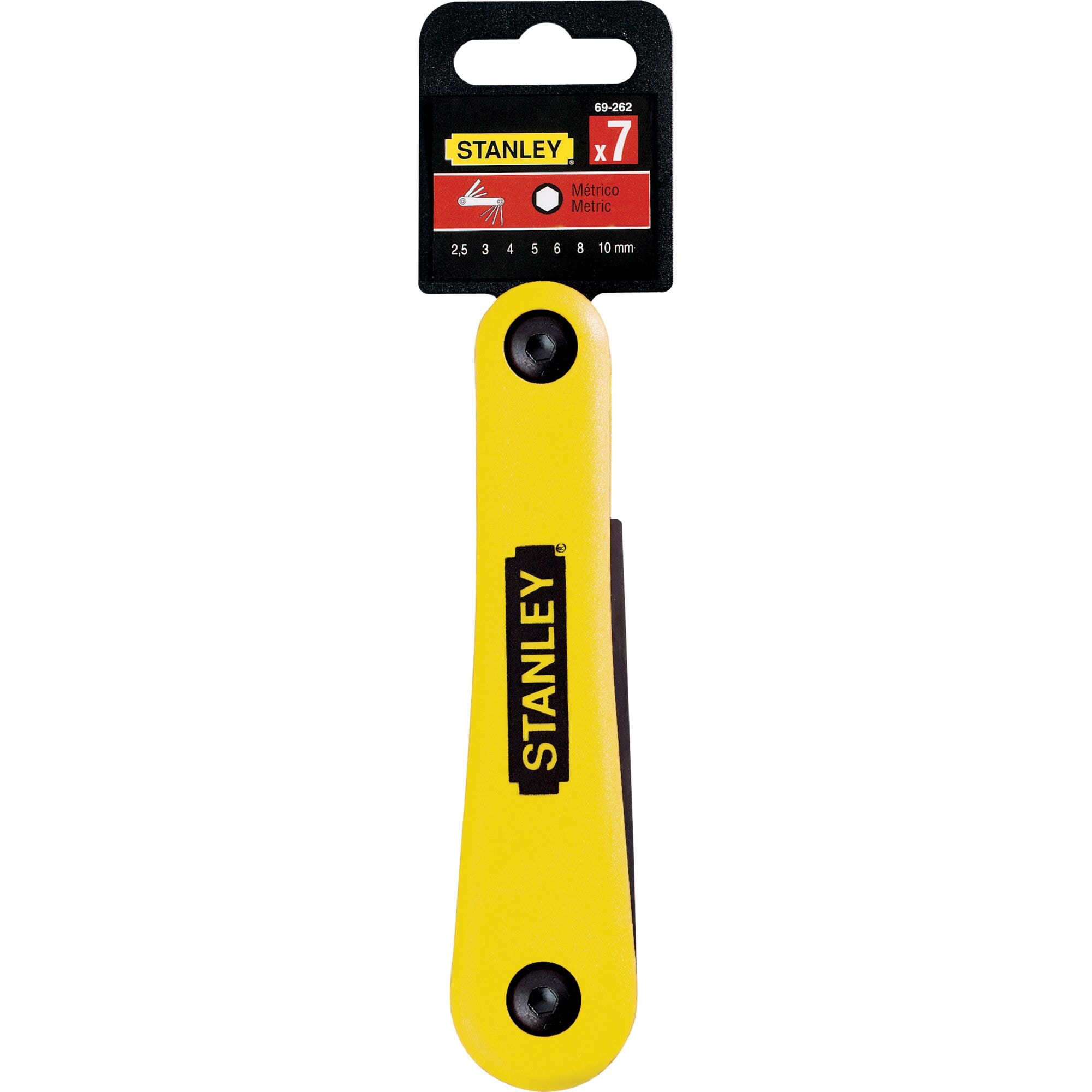Hex Key Set 7 Pcs Met Folding | STANLEY