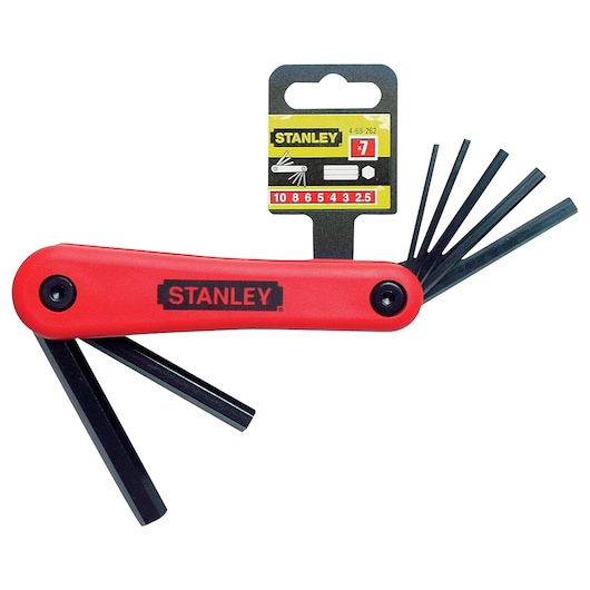 (7  Pcs.) Folding Hex Key Set Metric