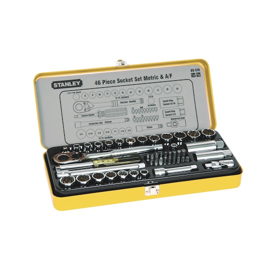 3/8 " Drive Socket Set, 46  Pcs.