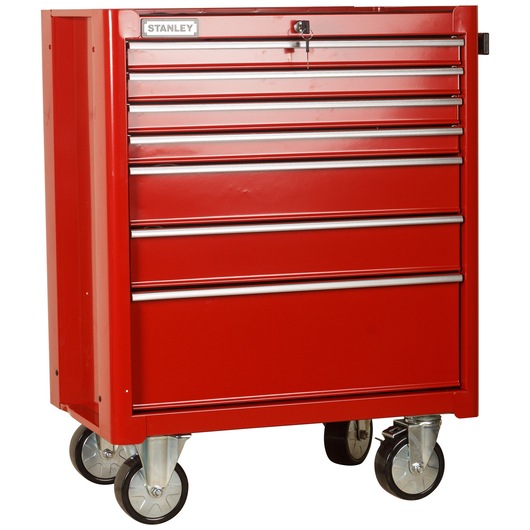 ROLLING CABINET 7 DRAWERS - RED