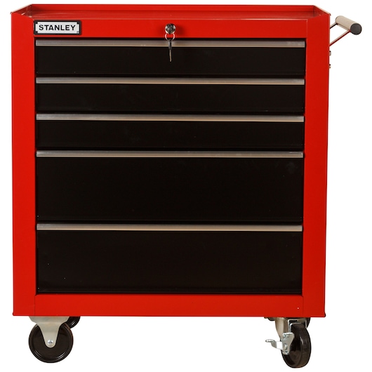 5 DRAWERS TROLLEY - RED