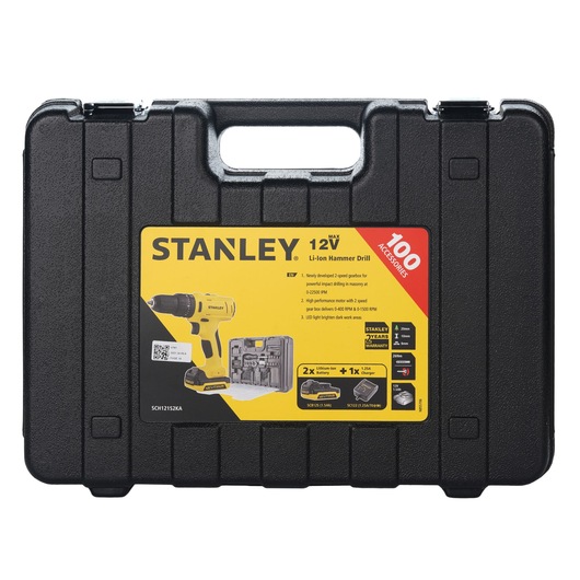 10Mm Cordless Percussion Screwdriver + Carrying Case + Ac