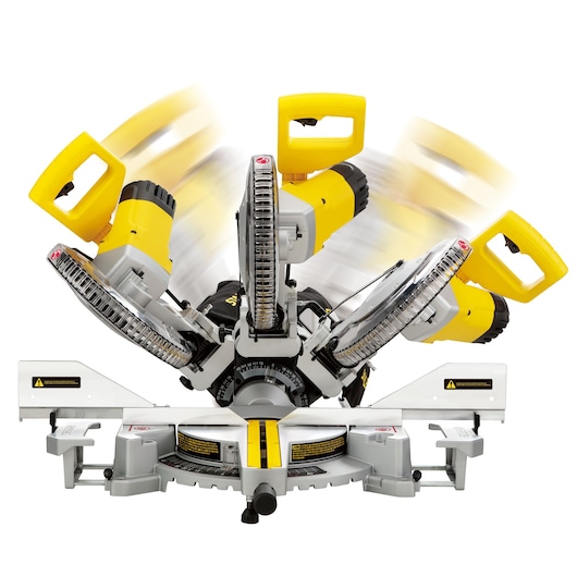1800W 254mm Double Bevel Sliding Mitre Saw