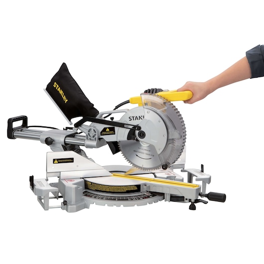 1800W 254mm Double Bevel Sliding Mitre Saw