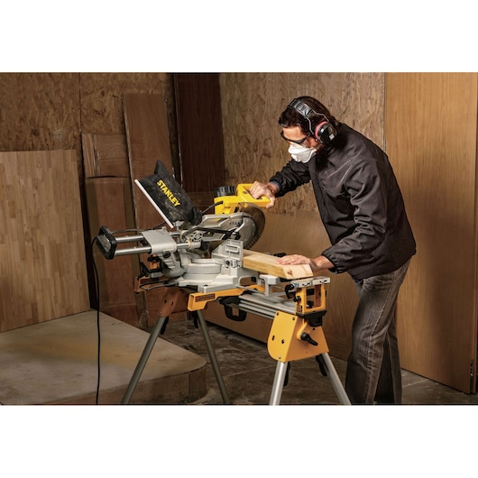 1800W 254mm Double Bevel Sliding Mitre Saw