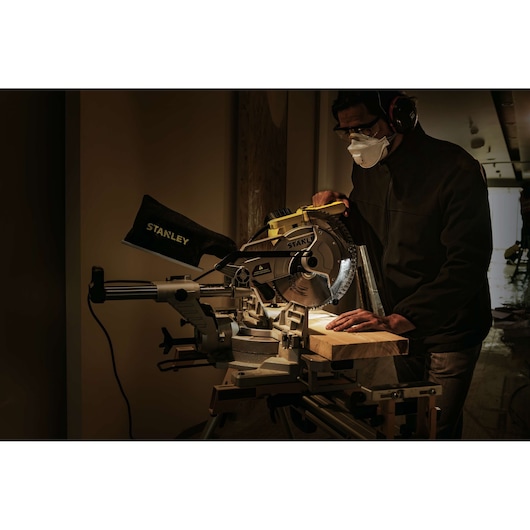 1800W 254mm Double Bevel Sliding Mitre Saw