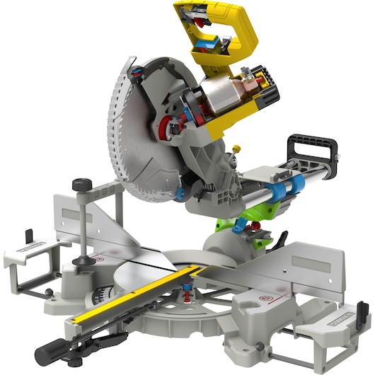 1800W 254mm Double Bevel Sliding Mitre Saw
