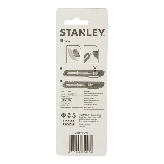 Slide Lock Snap Off Knife 9Mm