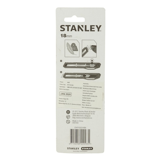 Slide Lock Snap Off Knife  18Mm