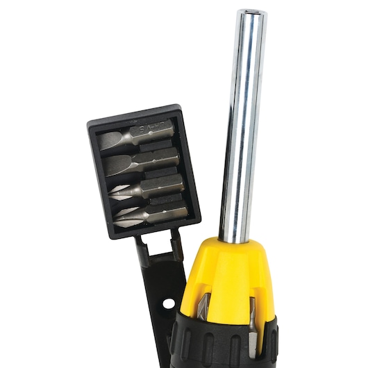 10 Pcs Ratcheting Multi-Bit Screwdriver