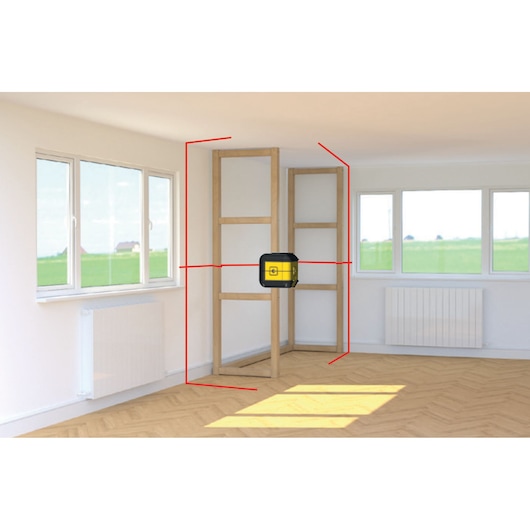 STANLEY® Cross Line Laser With 90° Line - Red
