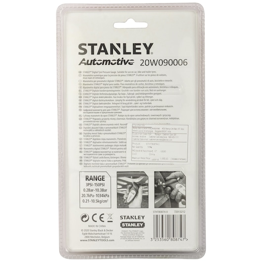 STANLEY® Digital Tire Pressure Gauge