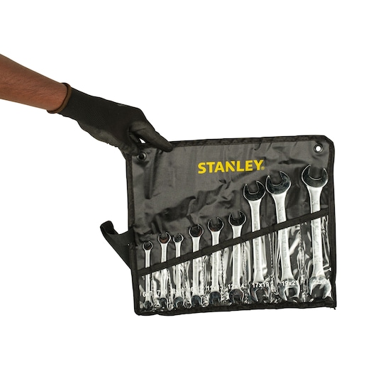 9  Pcs Open End Spanner Set